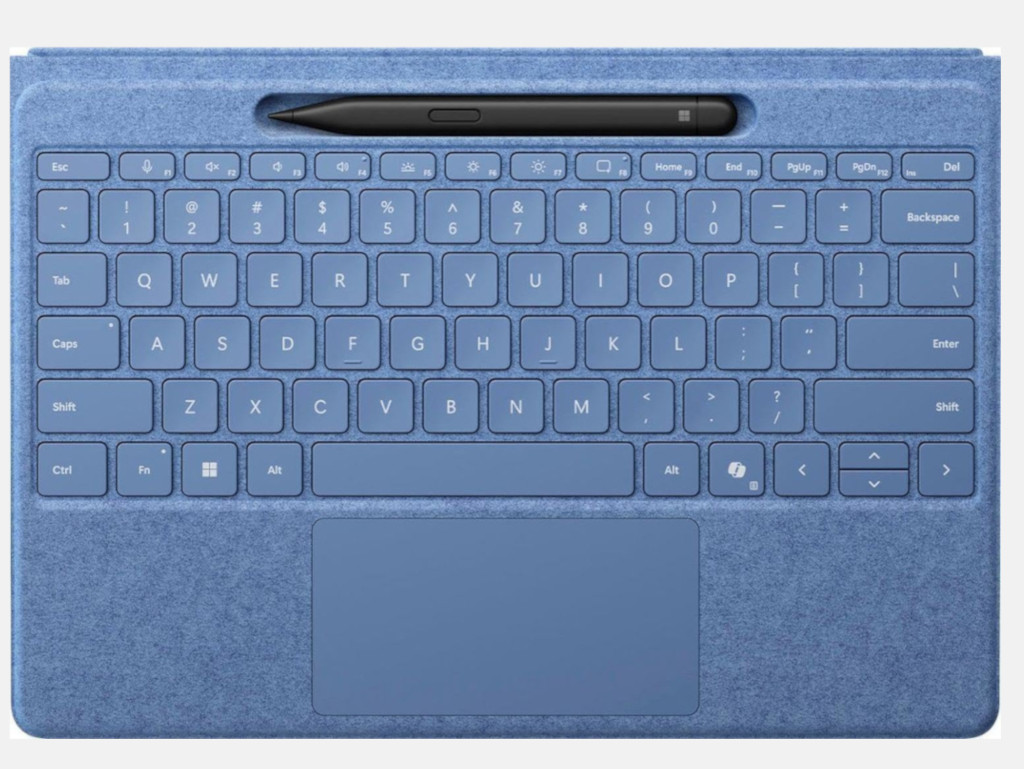 Microsoft Surface Pro Flex Keyboard 11th edition, for Pro 11, Pro 10, Pro 9, and Pro 8, Sapphire Blue Color